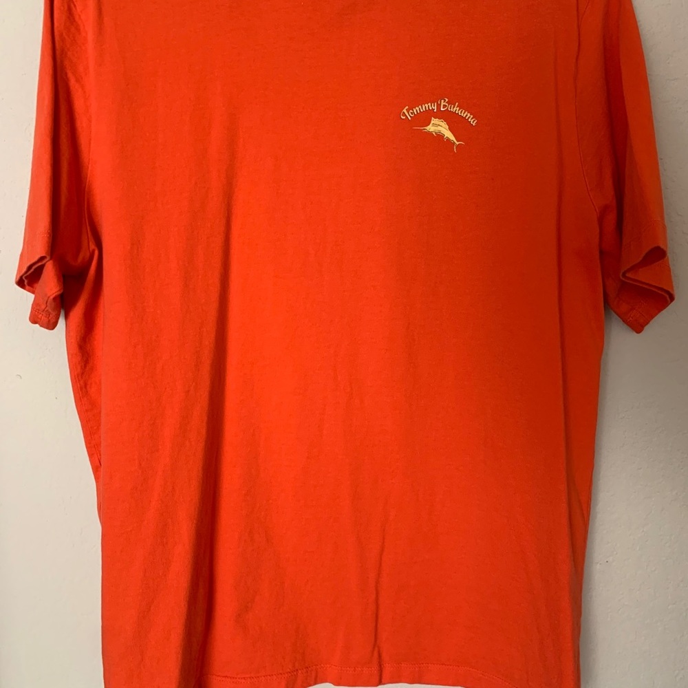 Tommy Bahama orange T shirt